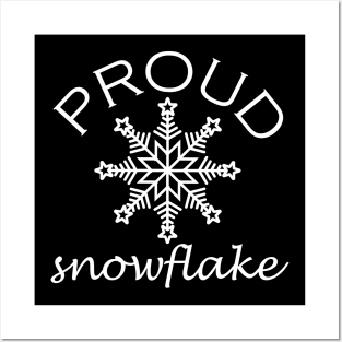 Proud Snowflake in White Posters and Art